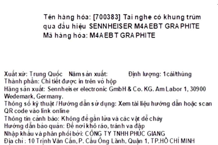 Tai nghe Bluetooth True Wireless Sennheiser Momentum 4 MTW4 Màu Ghi đen