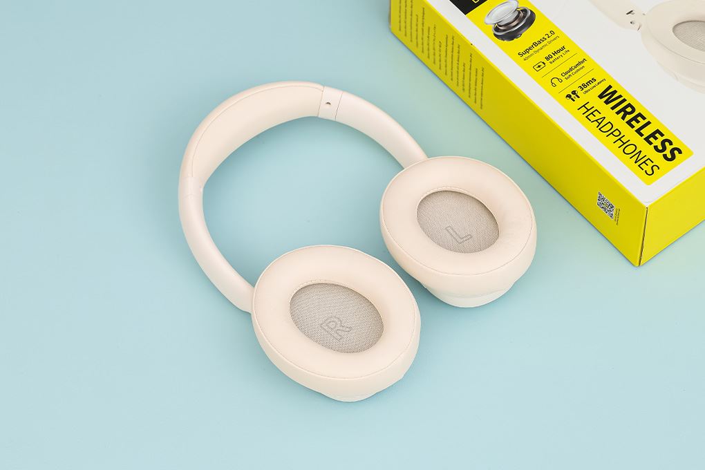 Tai nghe Bluetooth chụp tai Baseus Bass BH1 Lite Màu Trắng