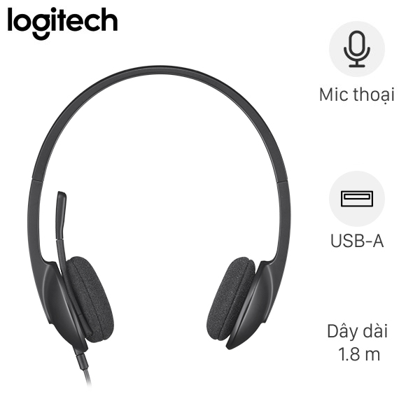 Tai nghe Chụp Tai Logitech H340 (imei)
