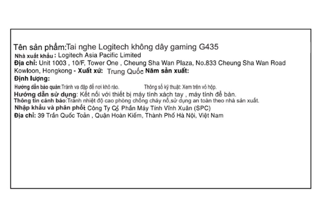 Tai nghe Bluetooth Chụp Tai Gaming Logitech G435 (imei) Màu Trắng