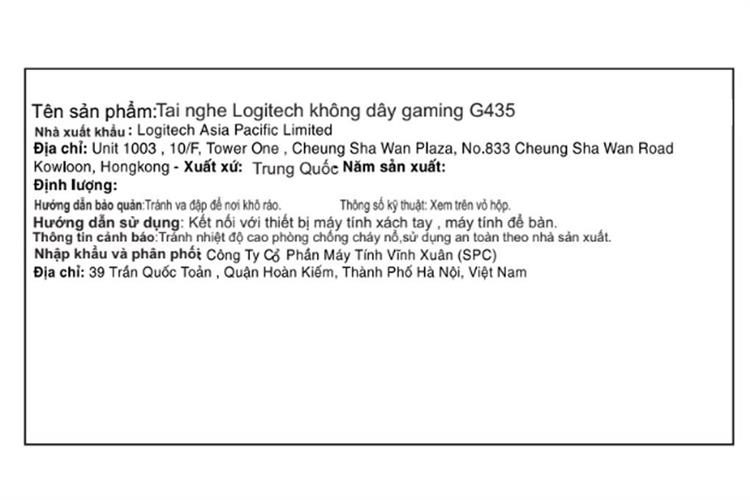 Tai nghe Bluetooth Chụp Tai Gaming Logitech G435 (imei) Màu Xanh Dương