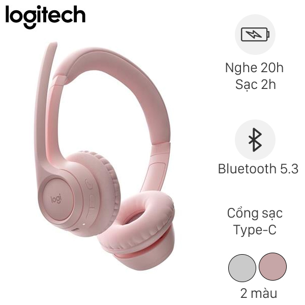 Tai nghe Bluetooth Chụp Tai Logitech Zone 300 (imei)