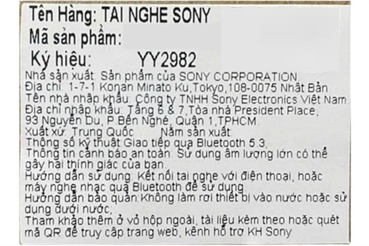 Tai nghe Bluetooth True Wireless Sony WF-C510 - imei Màu Vàng