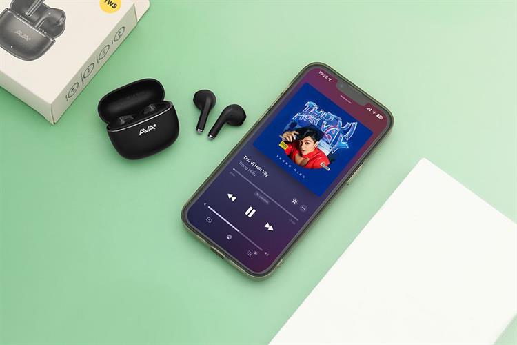 Tai nghe Bluetooth True Wireless AVA+ FreeGo W30 Màu Đen