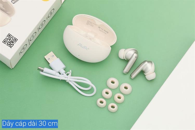 Tai nghe Bluetooth True Wireless AVA+ FreeGo Y60 Màu Màu be