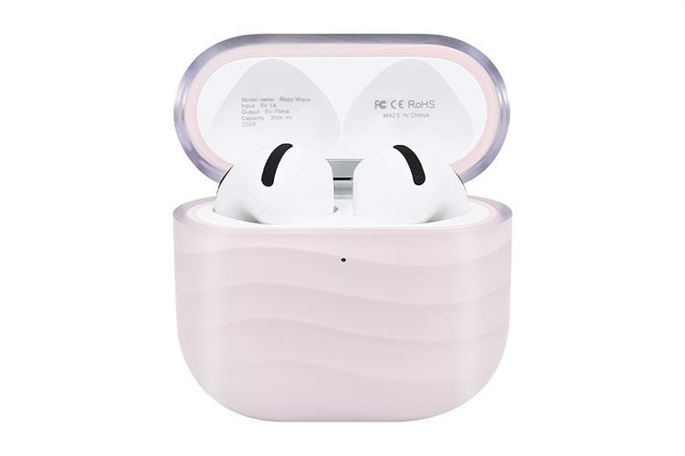 Tai nghe Bluetooth True Wireless Rezo Wave Màu Hồng