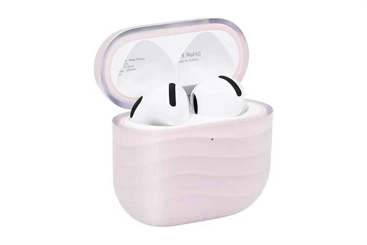 Tai nghe Bluetooth True Wireless Rezo Wave Màu Hồng