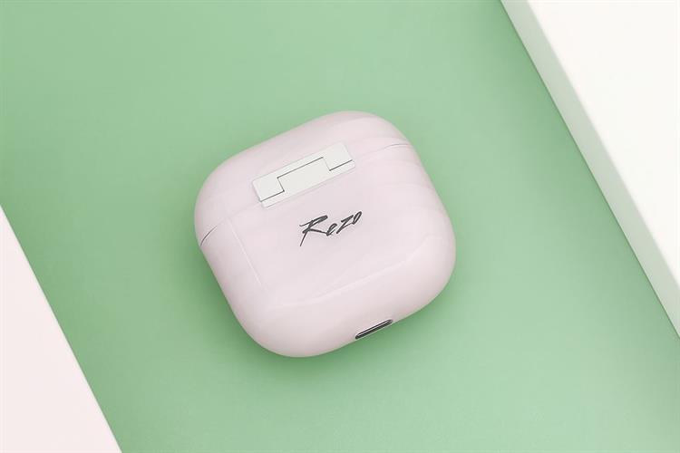 Tai nghe Bluetooth True Wireless Rezo Wave Màu Hồng