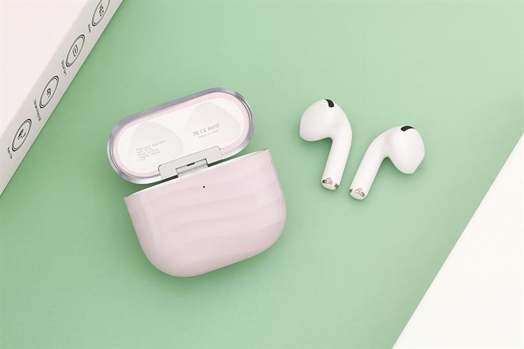 Tai nghe Bluetooth True Wireless Rezo Wave Màu Hồng