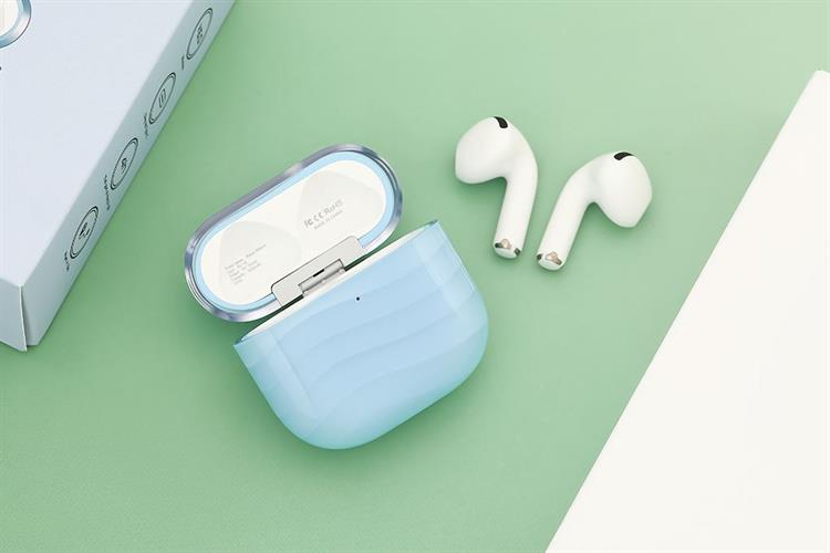 Tai nghe Bluetooth True Wireless Rezo Wave Màu Xanh Dương