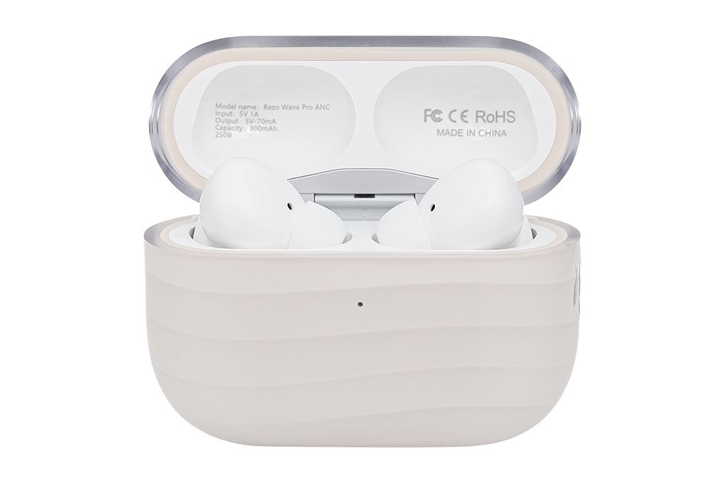 Tai nghe Bluetooth True Wireless Rezo Wave Pro ANC Màu Màu be