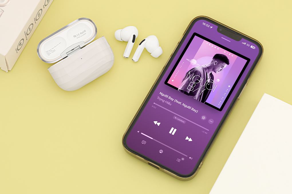 Tai nghe Bluetooth True Wireless Rezo Wave Pro ANC Màu Màu be