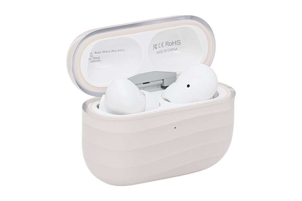 Tai nghe Bluetooth True Wireless Rezo Wave Pro ANC Màu Màu be