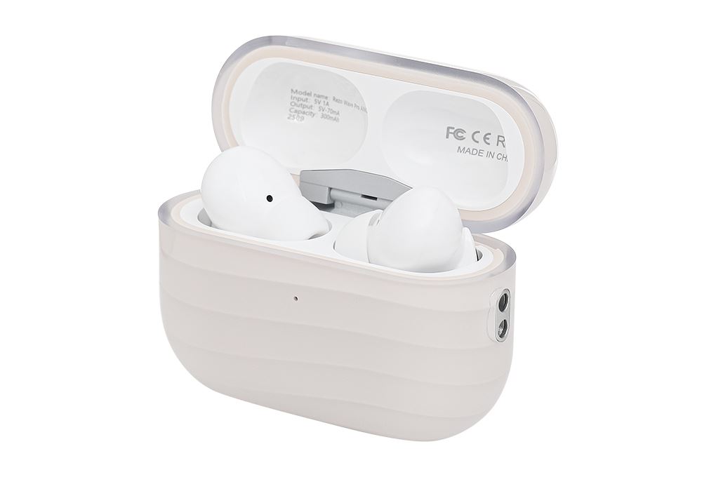 Tai nghe Bluetooth True Wireless Rezo Wave Pro ANC Màu Màu be