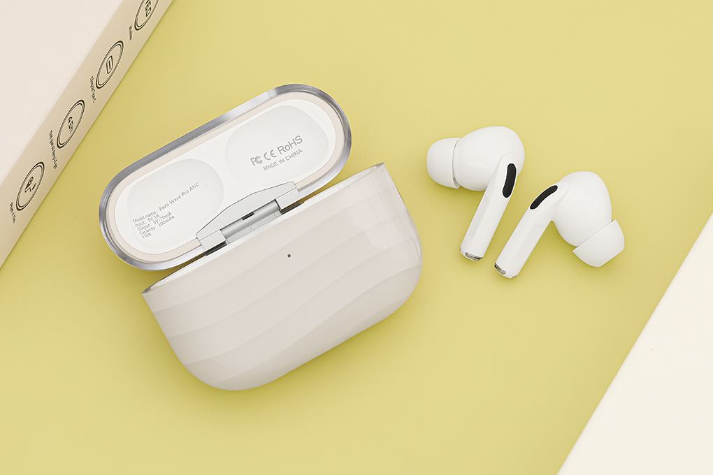 Tai nghe Bluetooth True Wireless Rezo Wave Pro ANC Màu Màu be