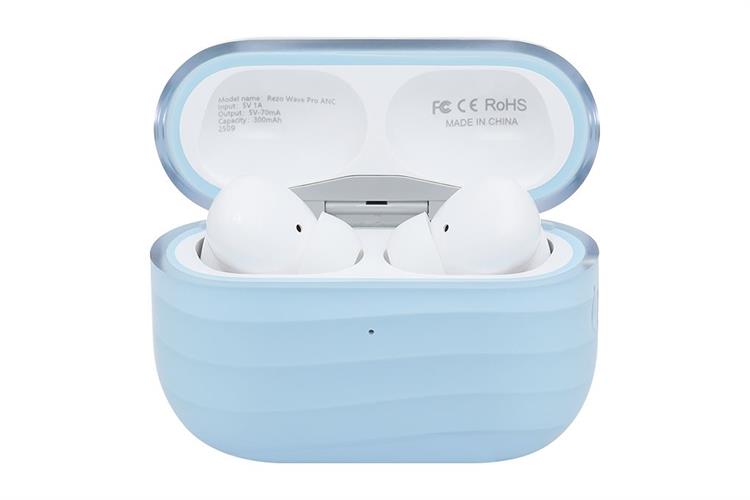 Tai nghe Bluetooth True Wireless Rezo Wave Pro ANC Màu Xanh Dương