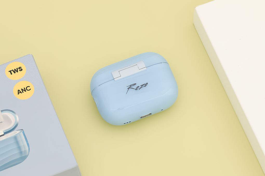 Tai nghe Bluetooth True Wireless Rezo Wave Pro ANC Màu Xanh Dương