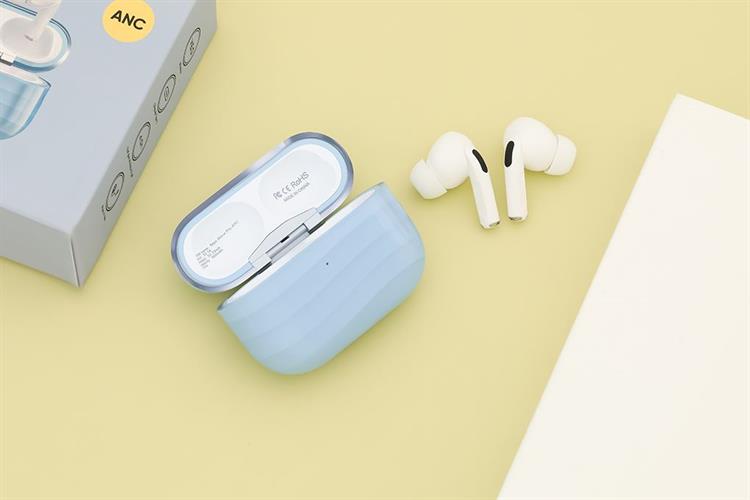 Tai nghe Bluetooth True Wireless Rezo Wave Pro ANC Màu Xanh Dương