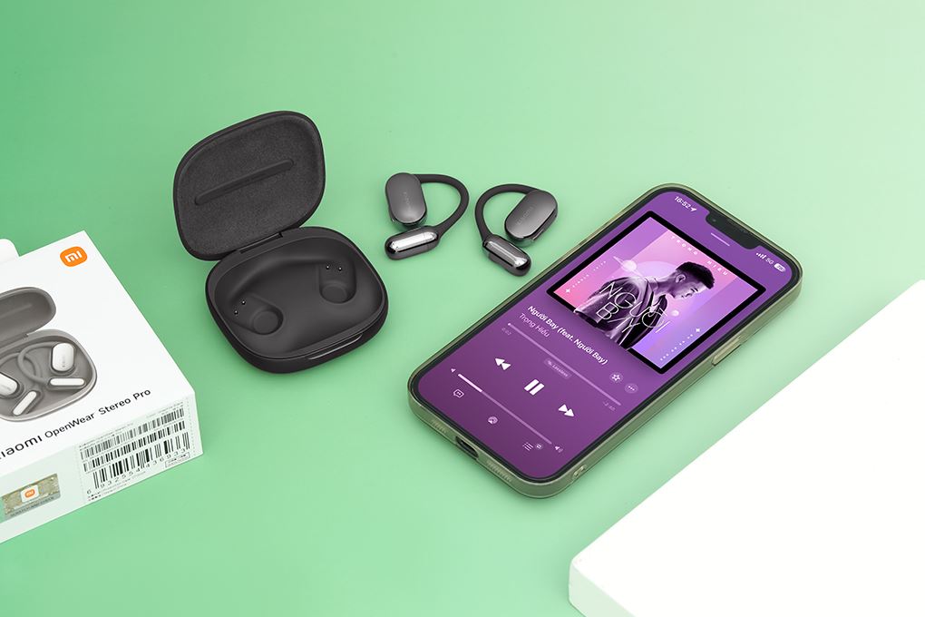 Tai nghe Bluetooth True Wireless Xiaomi OpenWear Stereo Pro Màu Đen