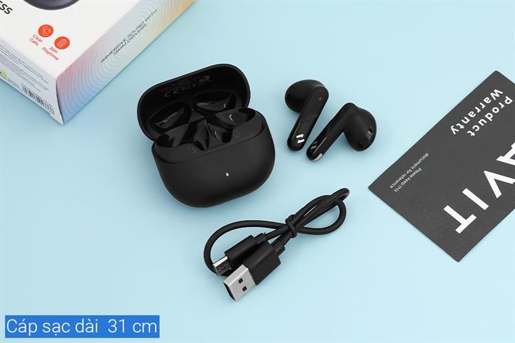 Tai nghe Bluetooth True Wireless Havit LIFE 04T Màu Đen