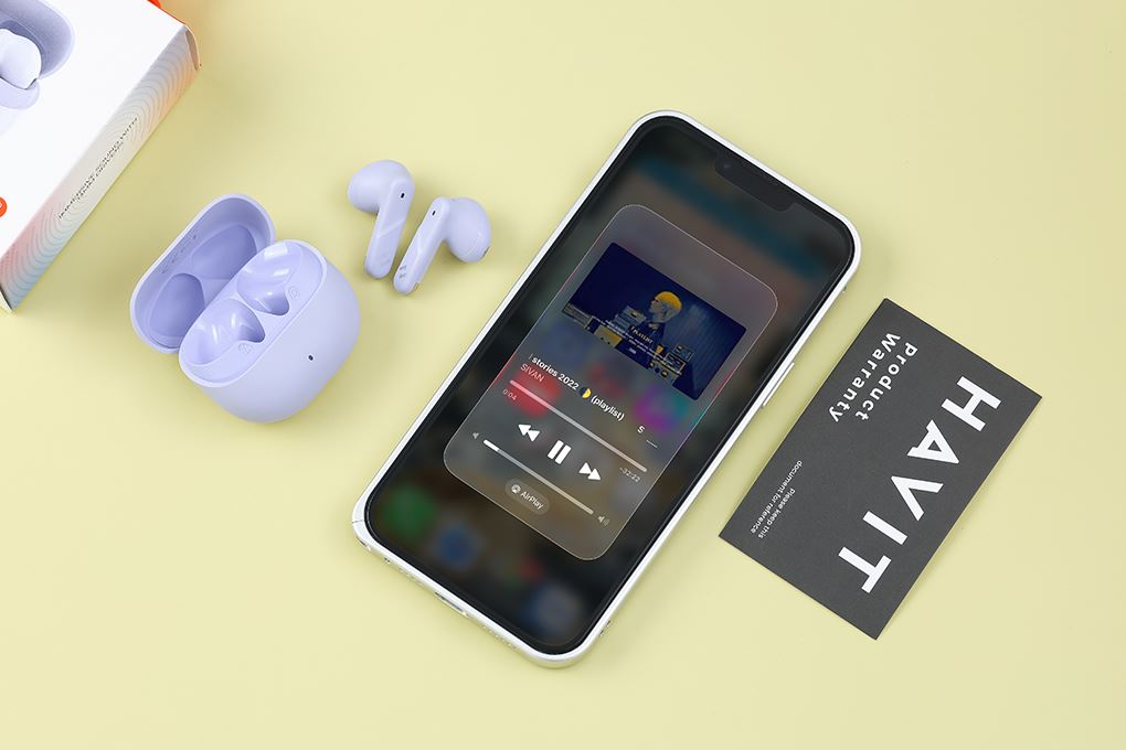 Tai nghe Bluetooth True Wireless Havit LIFE 04T Màu Tím