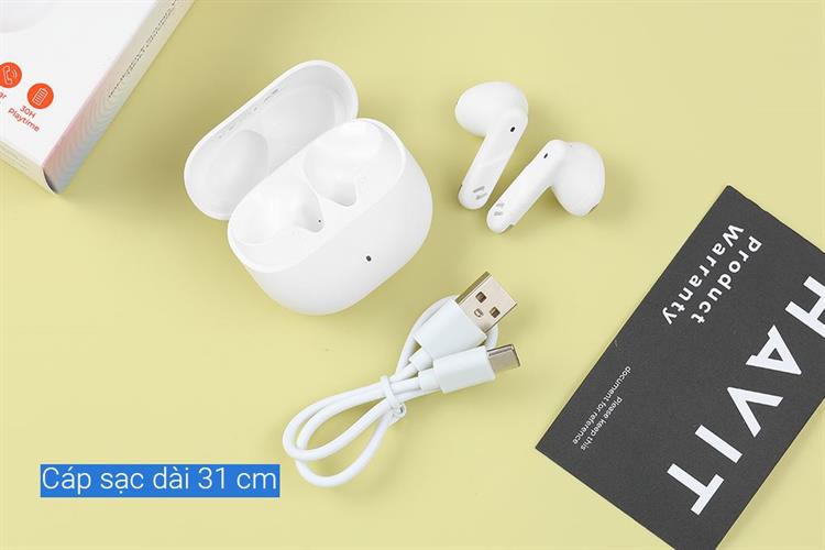 Tai nghe Bluetooth True Wireless Havit LIFE 04T Màu Trắng