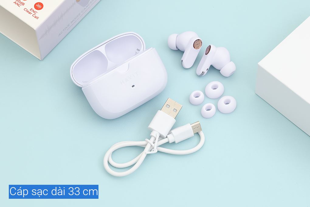Tai nghe Bluetooth True Wireless Havit TW992 Màu Tím
