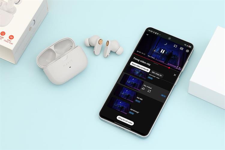 Tai nghe Bluetooth True Wireless Havit TW992 Màu Xám