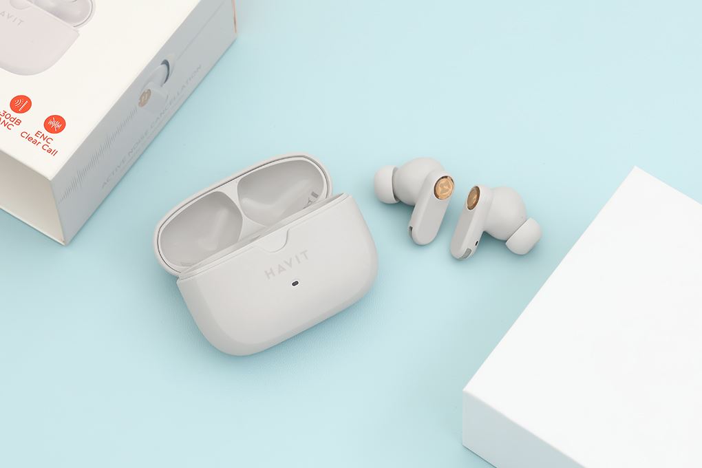Tai nghe Bluetooth True Wireless Havit TW992 Màu Xám