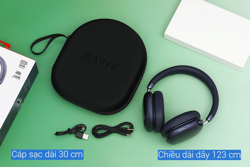 Tai nghe Bluetooth Chụp Tai Havit Space S1 Màu Xanh Dương
