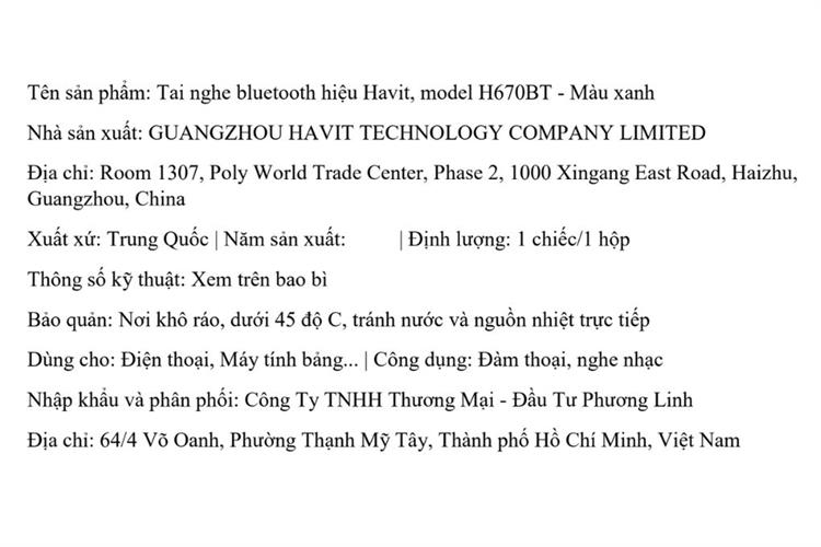 Tai nghe Bluetooth Chụp Tai Havit Space S1 Màu Xanh Dương