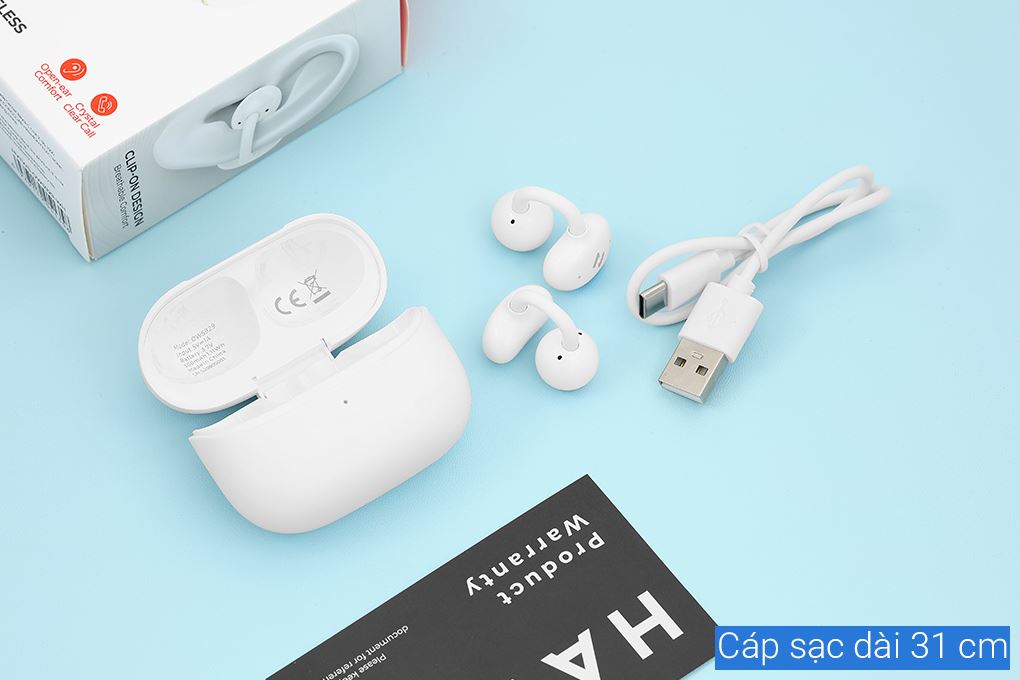 Tai nghe Bluetooth Open-Ear True Wireless Havit OWS929 Màu Trắng