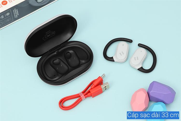 Tai nghe Bluetooth Open-Ear True Wireless Havit OWFIT 02A Màu Đen - Xám