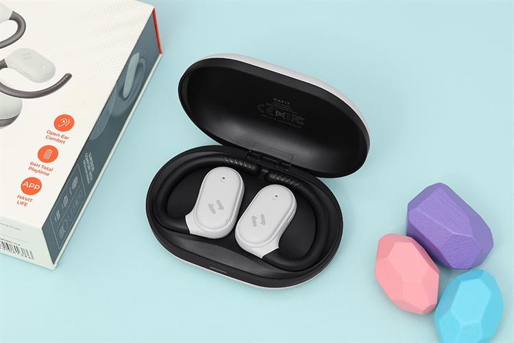 Tai nghe Bluetooth Open-Ear True Wireless Havit OWFIT 02A Màu Đen - Xám