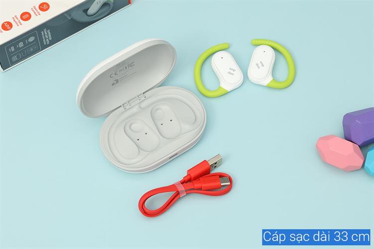 Tai nghe Bluetooth Open-Ear True Wireless Havit OWFIT 02A Màu Trắng - Xanh