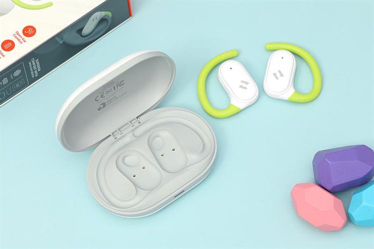 Tai nghe Bluetooth Open-Ear True Wireless Havit OWFIT 02A Màu Trắng - Xanh