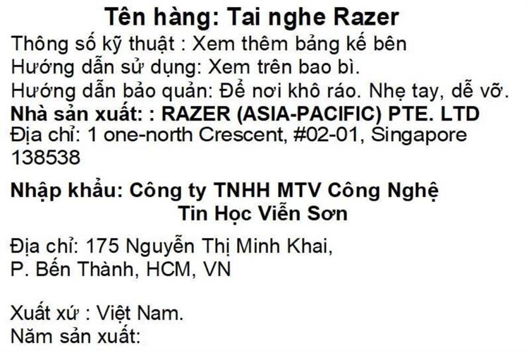 Tai nghe Chụp tai Gaming Razer BlackShark V2 X Màu Trắng