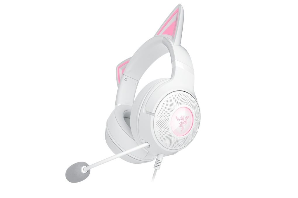 Tai nghe Chụp tai Gaming Razer Kraken Kitty V2 Màu Trắng