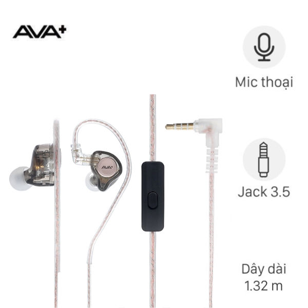 Tai nghe Có dây EP AVA+ LiveBass HiFi S10