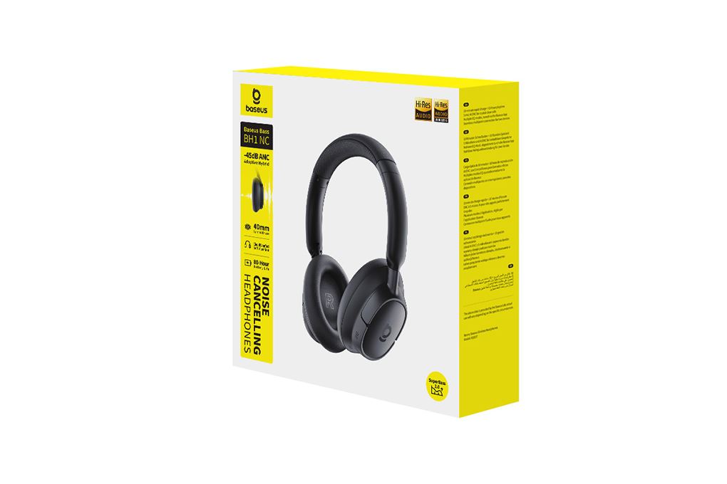 Tai nghe Bluetooth Chụp Tai Baseus Bass BH1 NC Màu Đen