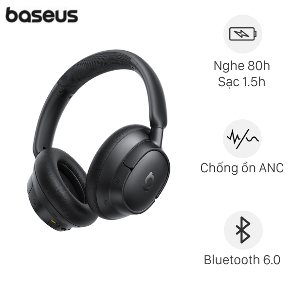 Tai nghe Chụp Tai Baseus Bass BH1 NC