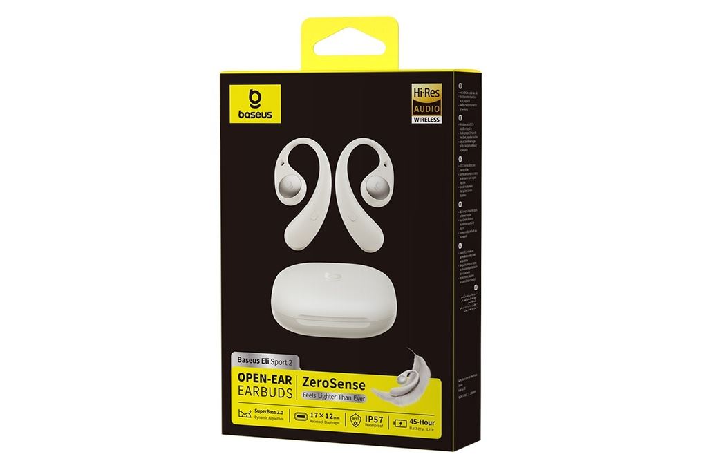 Tai nghe Bluetooth Open-Ear TWS Baseus Eli Sport 2 Màu Trắng