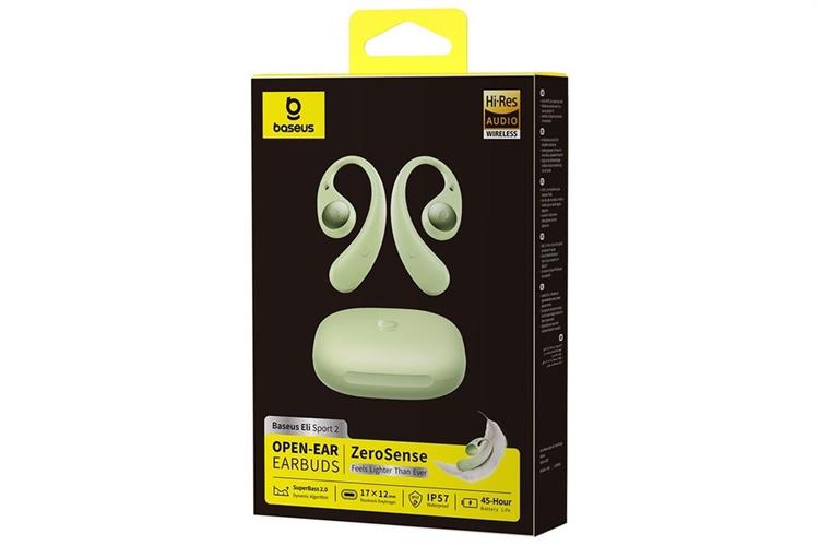 Tai nghe Bluetooth Open-Ear TWS Baseus Eli Sport 2 Màu Xanh lá