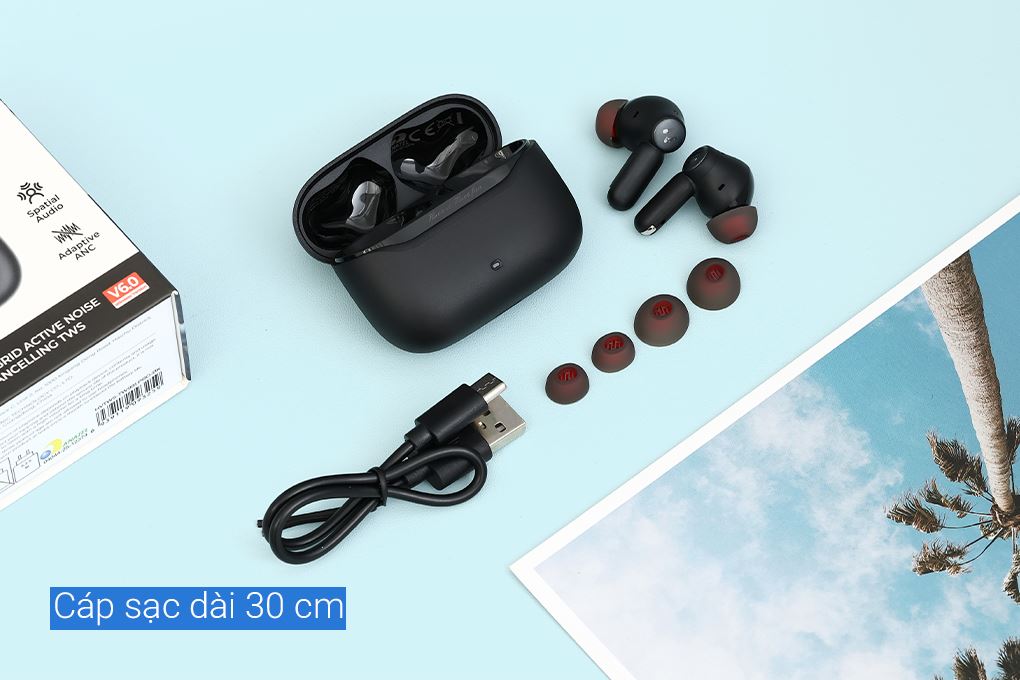 Tai nghe Bluetooth True Wireless Havit TW991 Pro Màu Đen
