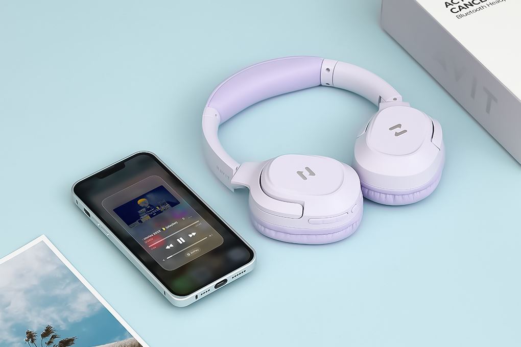 Tai nghe Bluetooth Chụp Tai Havit H612BT Pro Màu Tím