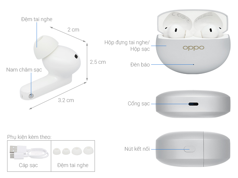 Tai nghe Bluetooth True Wireless OPPO Enco X3s ETED1
