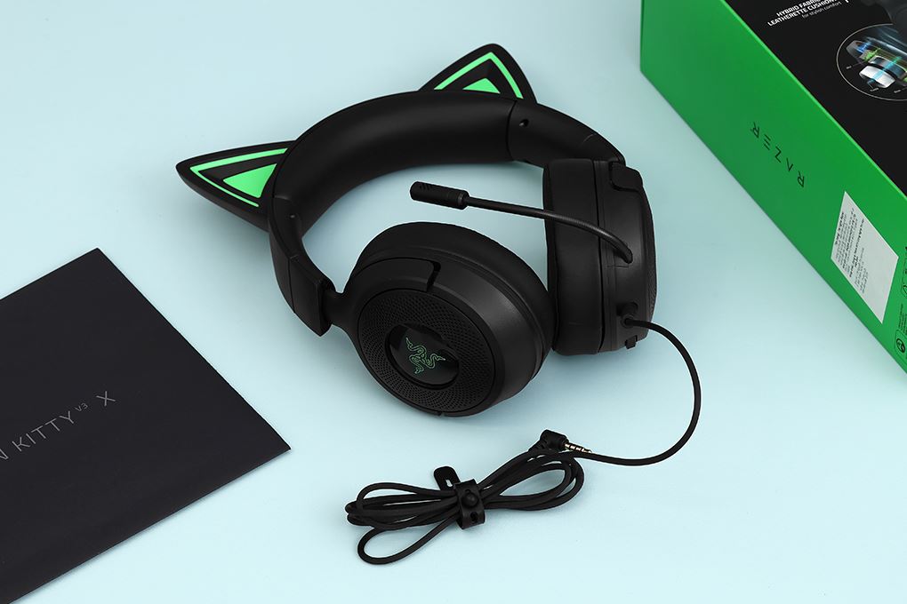 Tai nghe Chụp Tai Gaming Razer Kraken Kitty V3 X Màu Đen