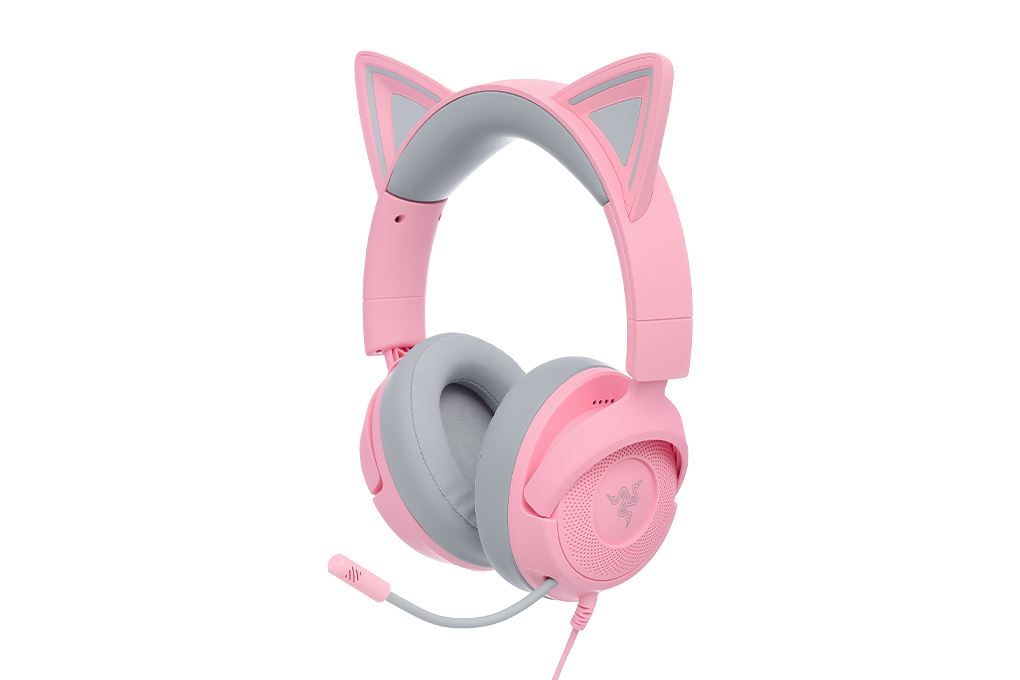 Tai nghe Chụp Tai Gaming Razer Kraken Kitty V3 X Màu Hồng