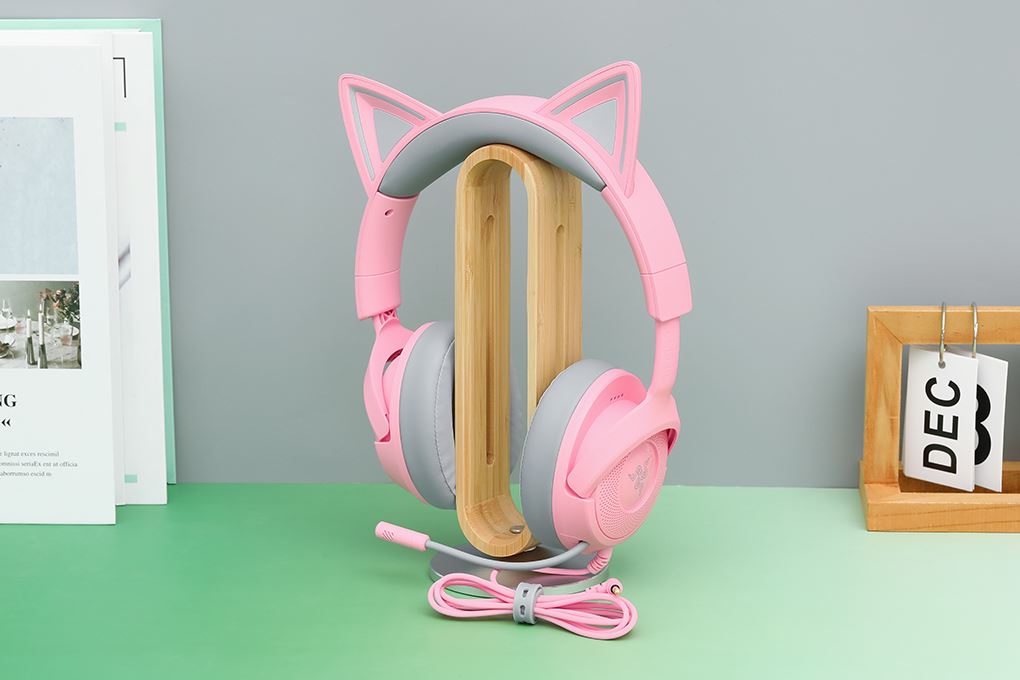Tai nghe Chụp Tai Gaming Razer Kraken Kitty V3 X Màu Hồng
