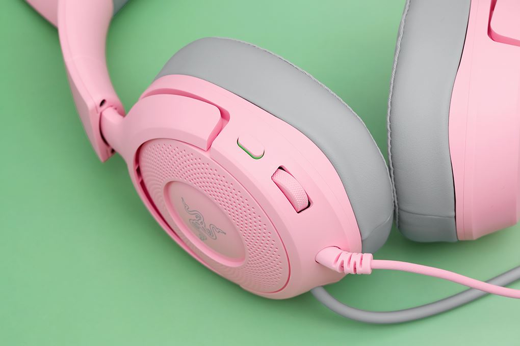 Tai nghe Chụp Tai Gaming Razer Kraken Kitty V3 X Màu Hồng
